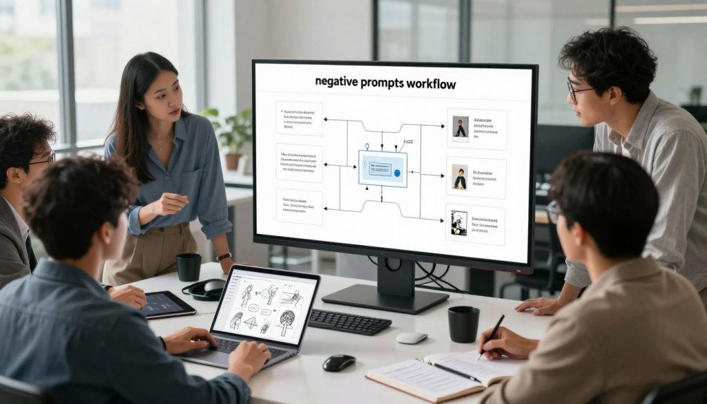 negative prompts workflow